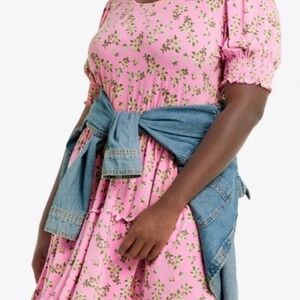 Draper James Pink Floral Magnolia  Dress NWOT